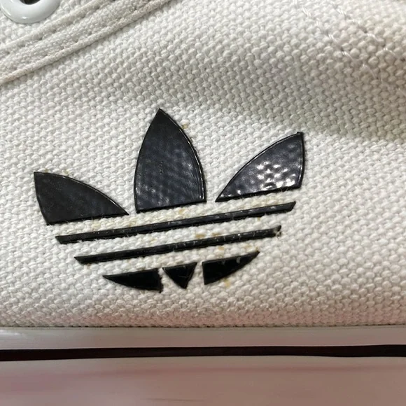 Adidas Nizza RF Hi Classic B-ball shoes in white canvas. Men 13. Excellent cond. - Picture 7 of 15